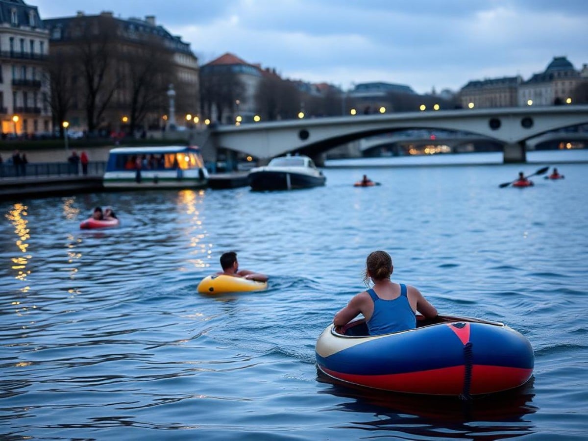 Swimming in the Seine in Paris: an old pastime resurfaces in the age of global warming