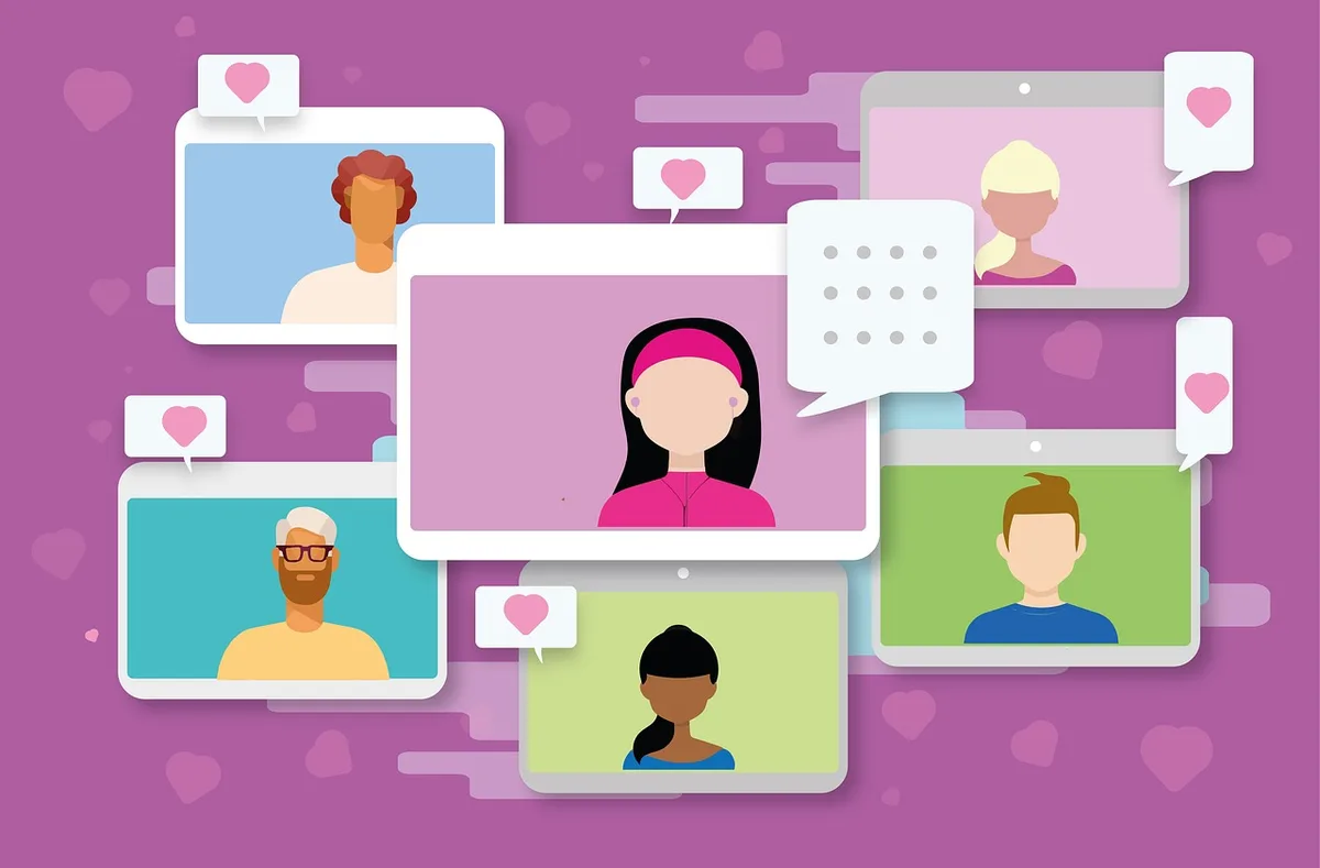 Écran affichant un contenu de réseau social avec engagement et likes visibles