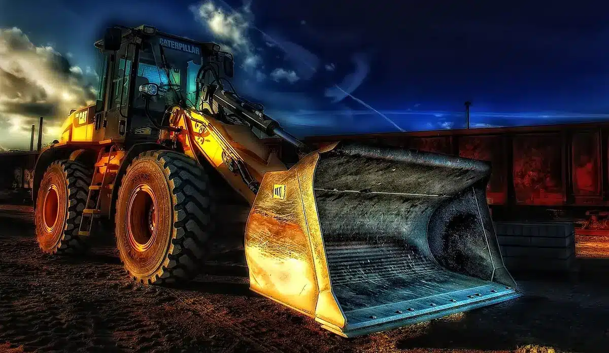 Site minier avec équipements d'extraction de lithium en Allier